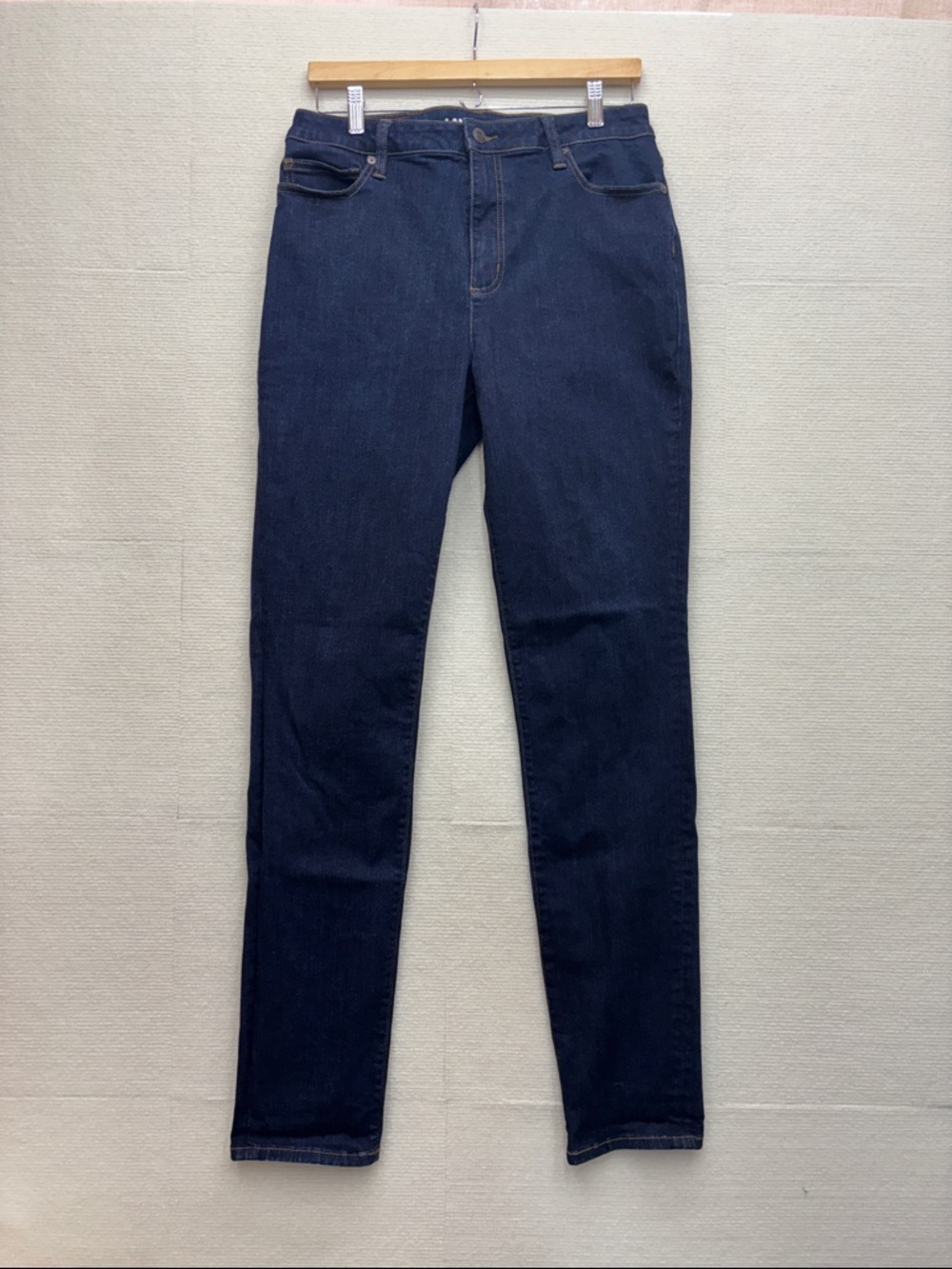 Lands’ End | 12 Classic Dark Blue Women's Slim Jeans